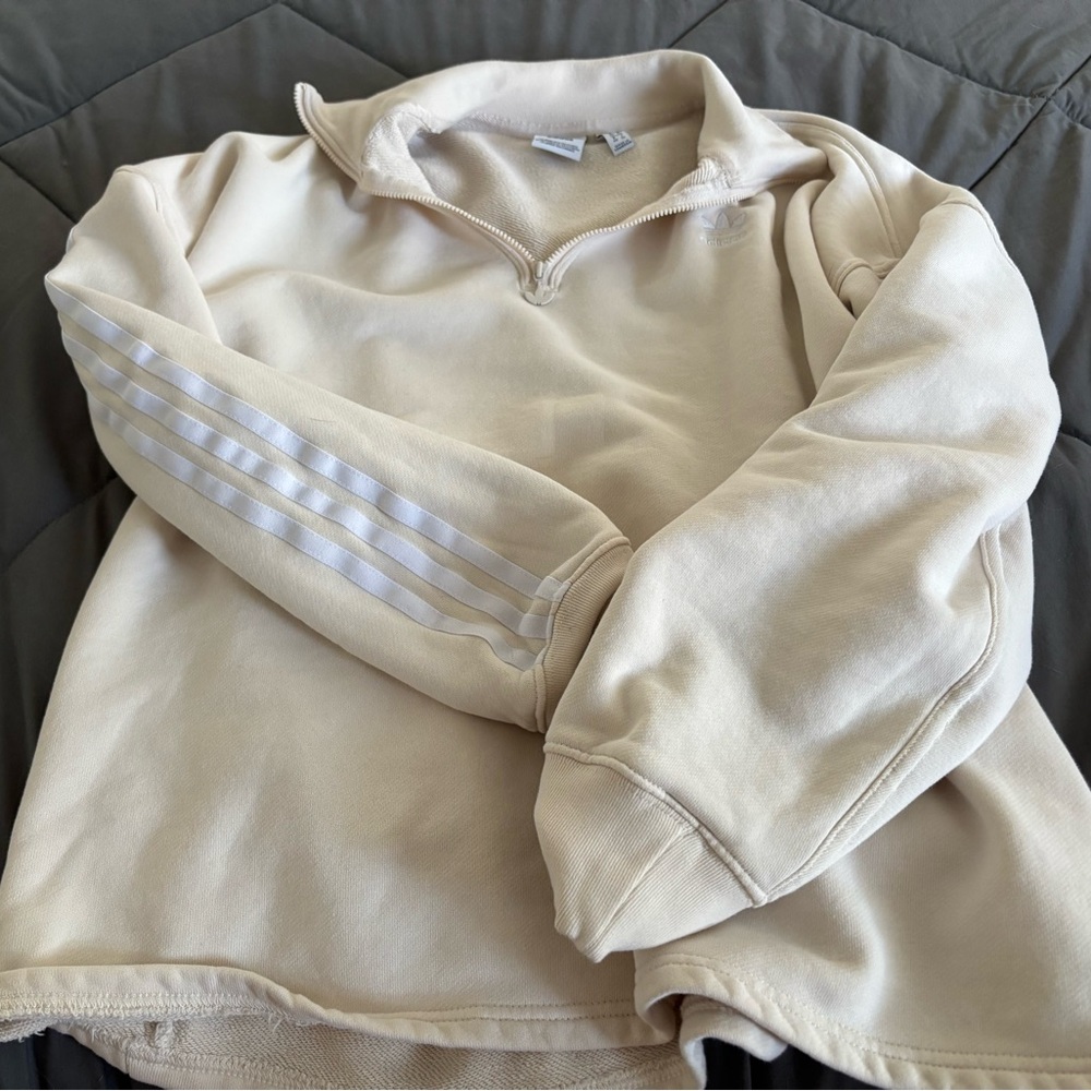 Adidas Women’s Cream half zip